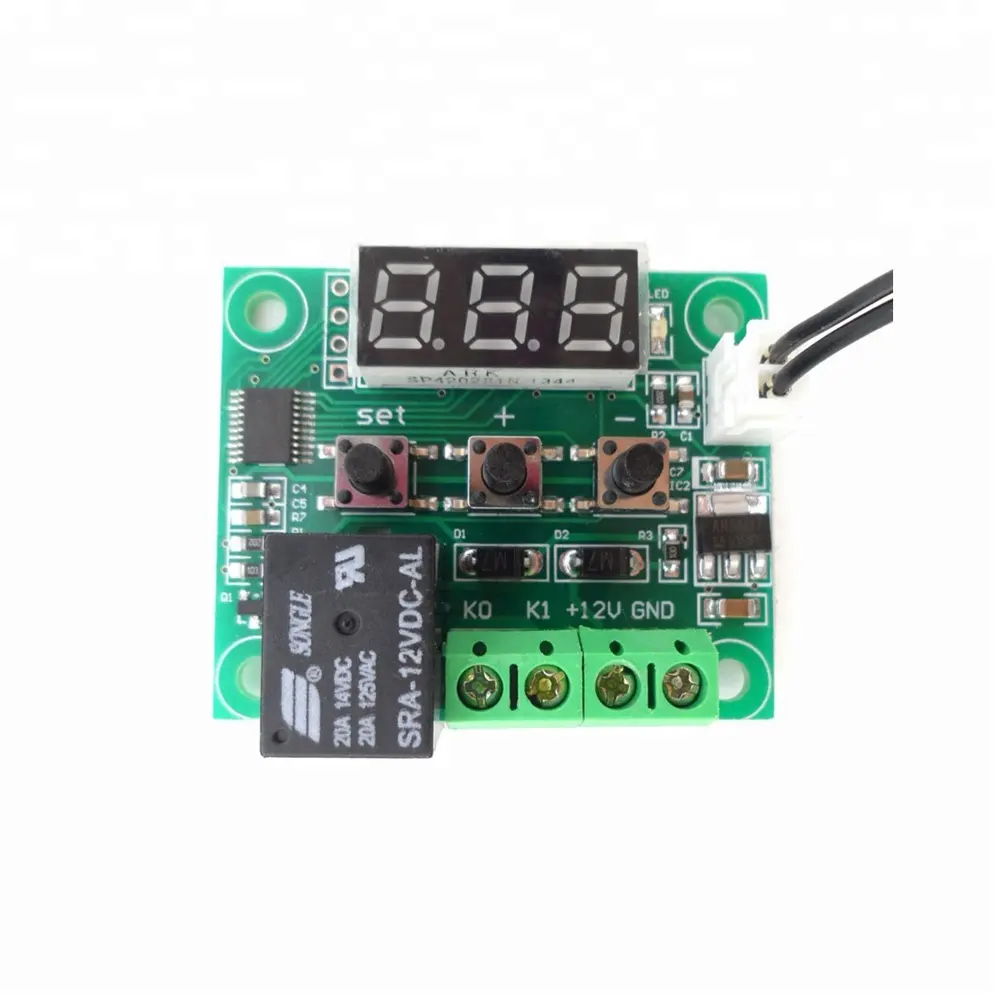 Digital出力Dc 12v温度Module w1209 Thermostat温度コントローラw1209