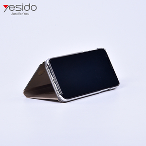 Miroir flip en cuir retour smart cover cas pour <span class=keywords><strong>apple</strong></span> iphone XS, pour <span class=keywords><strong>apple</strong></span> iphone XS cas de couverture arrière - Product Image 6