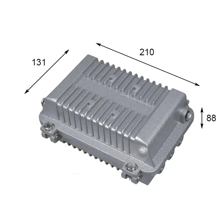 Penutup Aluminium Telekomunikasi Luar Ruangan 210*131*88Mm Penutup Aluminium CATV