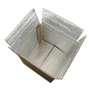 Caja de espuma aislante impresa personalizada para embalaje de alimentos, cartón, caja de cartón para carne