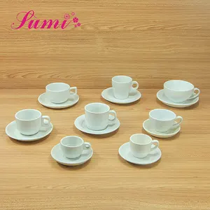 最小起订量200现代酒店定制白色陶瓷瓷器ethiopian重用浓缩咖啡陶瓷茶杯套装