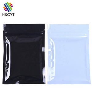 Bolsas con cierre de cremallera para pastillas pequeñas, papel de aluminio de Color negro, blanco, verde, azul, rosa y rojo, Mylar - Product Image 4