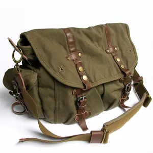 2810 холщовая сумка-портфель в винтажном стиле для мужчин, сумка-мессенджер