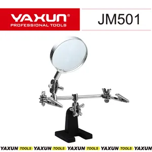 Jm501 5x lupa de mesa manual, tipo clipe loupe joias ferramenta de reparo