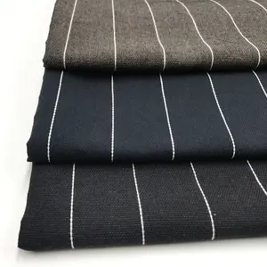 Wholesale hot sell linen cotton artificial yarn dyed striped sheet fabric