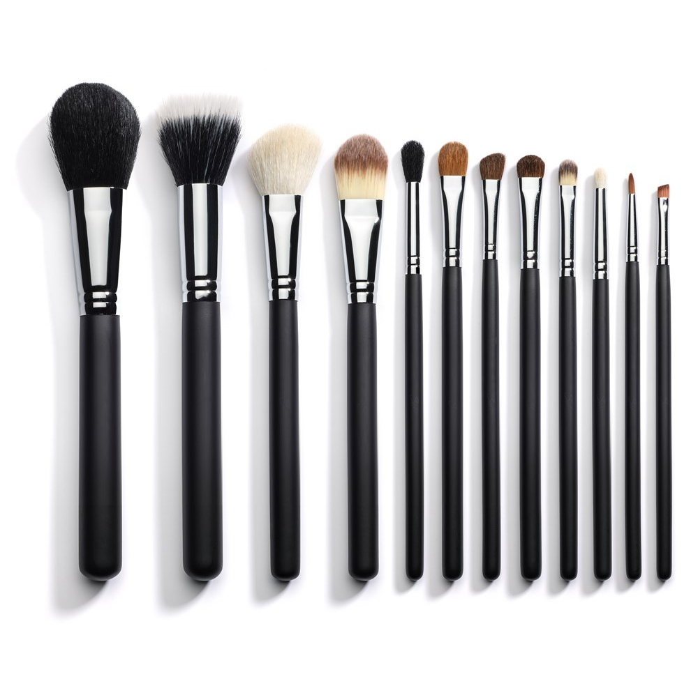 Тональный крем ресниц профессиональный подводка для глаз пояс Корона 12 шт набор кисточек для макияжа