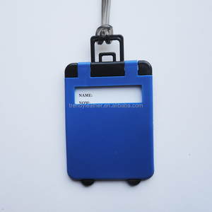 Custom <strong>Suitcase</strong> Shape Plastic Luggage <strong>Tag</strong> With Printing logo - Product Image 3