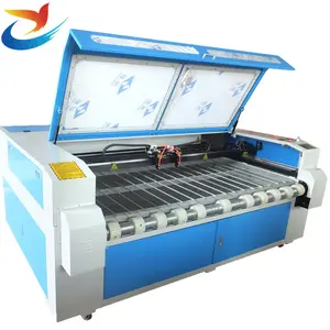 SW-1810 cnc CO2 laser machine / auto feeding laser cutter for textile /roll fabric cutting machine