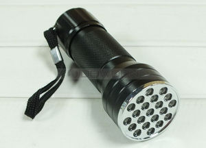 Lampe de poche à 21 LED, UV, ultraviolette, <span class=keywords><strong>Mini</strong></span>-éclairage, torche en aluminium, lumière noire - Product Image 2
