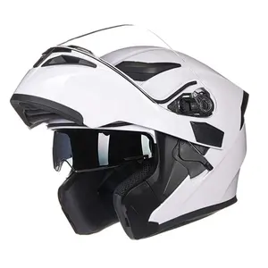 Casque de moto repliable quatre saisons, à double visière, pour motoneige, livraison gratuite