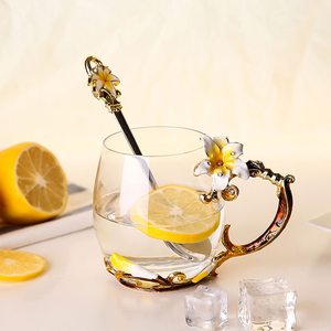 Plomo flor tazas regalo de bodas de <span class=keywords><strong>cristal</strong></span> artículos para el hogar - Product Image 3