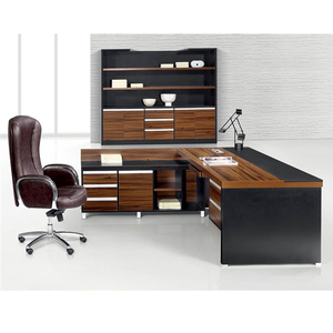 <span class=keywords><strong>Escritorio</strong></span> Ejecutivo Grande de Diseño <span class=keywords><strong>Profesional</strong></span> con Aparador y Pedestal (FOH-B8F361) - Product Image 3