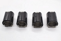 4 pièces/ensemble M2 M3 M4 M5 Embout d'échappement Embout de silencieux Acier inoxydable Fibre de carbone Style MP pour BMW