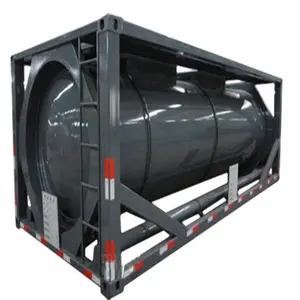 Recipiente do tanque de água 40ft, recipiente de armazenamento csc iso padrão de líquidos químicos diesel, recipiente walled duplo para venda