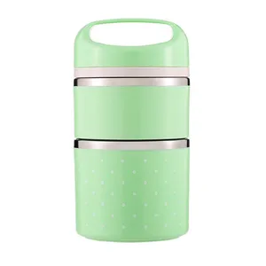 Schattige Japanse Thermische Lunchbox Lekvrije Roestvrijstalen Bento Box Kinderen Draagbare Picknick School Voedselcontainer