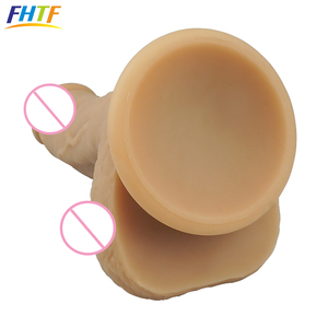 Doppelschichtiges Silikon Riesiger Penis Künstliches Sexspielzeug - Product Image 3