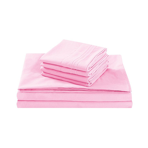 Microfibra hoja de cama juegos de <span class=keywords><strong>funda</strong></span> nórdica con 1 CM o 2 CM en relieve rayas <span class=keywords><strong>Hotel</strong></span> juegos de ropa de cama - Product Image 4