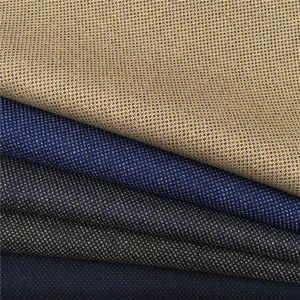 नई पॉलिएस्टर रेयान स्पैन्डेक्स सामग्री dobby डिजाइन बनावट बुना टी. आर. कपड़े suiting सर्दियों पुरुषों के सूट पंत रंगीन जाकेट पतलून