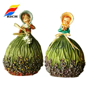 Wholesale Custom Polyresin crafts Mini fairy Figurine garden miniatures ornaments