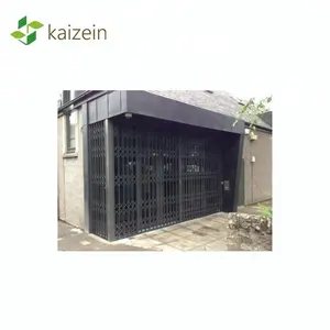 Metal door grille steel design burglar proof retractable security grilles