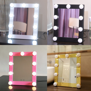 Alibaba al por mayor maquillaje estilo <span class=keywords><strong>Hollywood</strong></span> bombillas <span class=keywords><strong>LED</strong></span> espejo de vanidad espejo de maquillaje con 9 <span class=keywords><strong>luces</strong></span> - Product Image 5