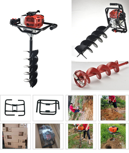 Taladro de tierra de alta eficiencia, excavadora de 52cc con orificio para motor de gasolina, barrena de tierra refrigerada por aire - Product Image 2