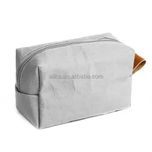 Bolsa de lona de algodón orgánico con cremallera, bolsa de herramientas de  lona resistente, bolsa de lona resistente, maquillaje blanco, cosméticos