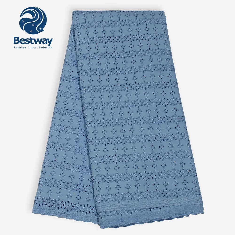 <span class=keywords><strong>Bestway</strong></span> nieuwe collectie afrika zwitserse voile kant stof met stenen zwitserse polish kant voile kant voor mannen SL0488