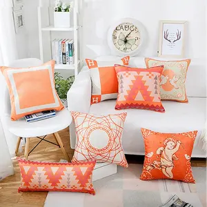 Cheersee coral hue printing cushions home decor merry christmas decorative kids custom throw cushion wholesale pillows for sofa