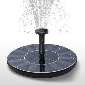 Черный Плавающий круглый Солнечный водяной фонтан, погружной водяной насос