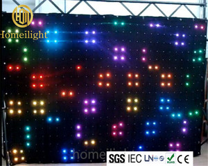 Telón de fondo LED DJ iluminación P12 3*4 m RGB visión tela cortina de la visión del LED - Product Image 6