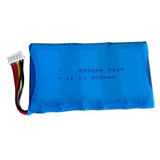 <strong>12V</strong> 800mAh <strong>Lipo</strong> Rechargeable <strong>Battery</strong> Pack 553048 3S1P with Protection Board and NTC