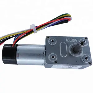 JGY -370GB 24v Micro DC motoriduttore quadrato a vite senza fine con Encoder coperchio antipolvere 12v dc motoriduttore elettrico dc riduttore ad angolo retto