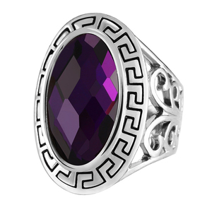 YWMT 2019 Wholesale <strong>Boho</strong> Colorful Crystal Silver Gemstone <strong>Ring</strong> for Women - Product Image 1