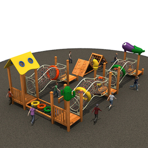 Kinder im freien seil kunststoff klettergerüst muti-funktion fitness spielplatz - Product Image 2