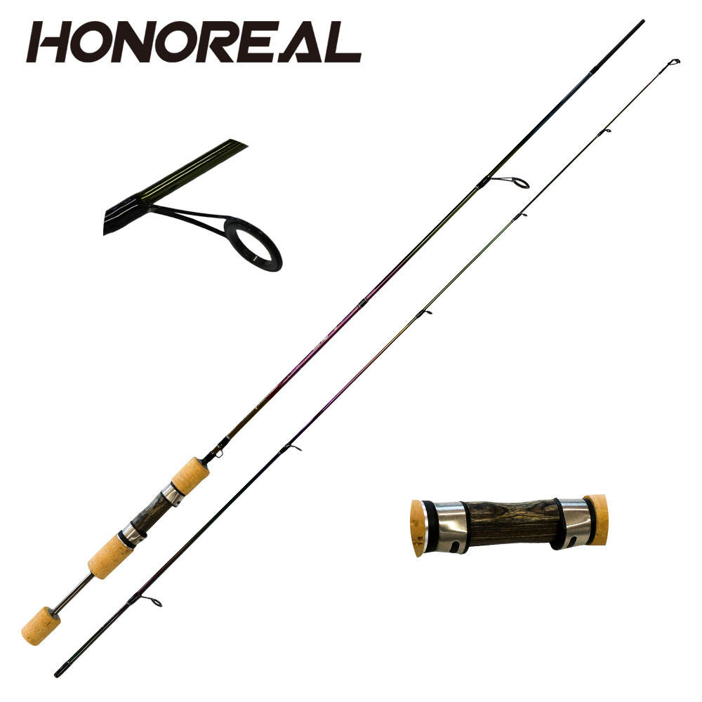HONOREAL Wooden Reel Seat Trout Spinning Rod Ultralight