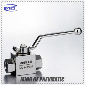 MGPC-válvula de bola hidráulica de alta presión, tipo MINGGE KHB NPT 3/8, de acero al carbono, Manual - Product Image 2