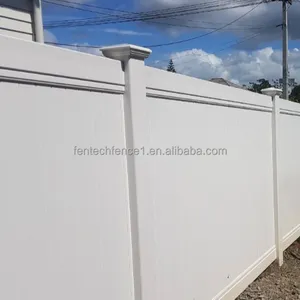 Cheap white PVC /Vinyl Privacy 8x8 fence panels