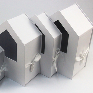 Custom House Shape Box Packing Box Gift Boxes With Stamping Logo