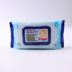 Barato suave cuidado y limpieza toallitas húmedas tejido toallitas 80 unids con cubierta - Product Image 5