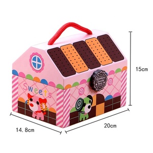 Jouets de cuisine de l'après-midi pour enfants, jeux de rôle, ensemble en bois pour jouer au panier à légumes - Product Image 5