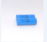 Baterai Li-ion 3.7V 18500 Isi Ulang dengan Tab Baterai lion 18490