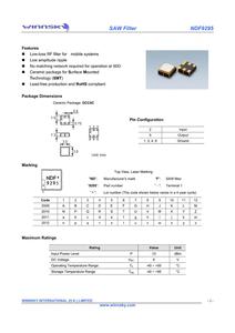 High quality and low loss 1842,5 MHz Saw filter products modulator for DCS - Product Image 2