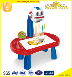 Batería operado b/o los niños eléctricos plástico educativo juguete pintura proyector - Product Image 1