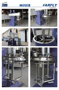 China Farfly <strong>FDL</strong> 1200L 30-555kw high viscosity putty,adhesive,ink double shaft butterfly blenders - Product Image 4