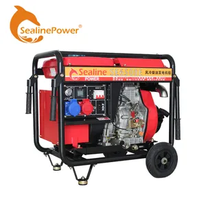 8kva silent diesel inverter generator portable diesel generator with big wheels