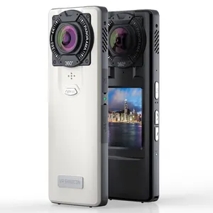 2018 Màn Hình Mini Kép Lens VR 360 Độ Camera Không Dây cho vr video