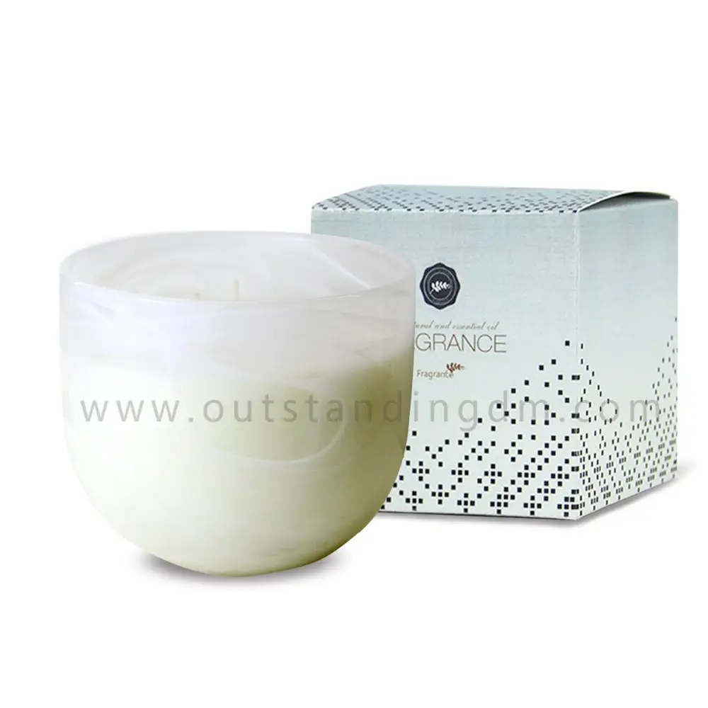 2022 new design Luxury White Candle And Box