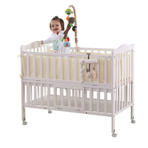 Moderne style sécurité du nouveau-né bébé crèche en bois lit bébé lit - Product Image 4