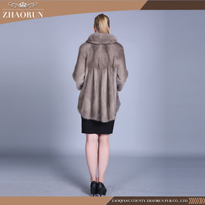 Cappotto in Pelliccia di <span class=keywords><strong>Visone</strong></span> dal Mercato all'Ingrosso Cinese, Nuovo Design - Product Image 4